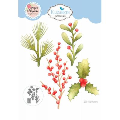 Elizabeth Craft Designs Joyous Christmas - Holly Greenery