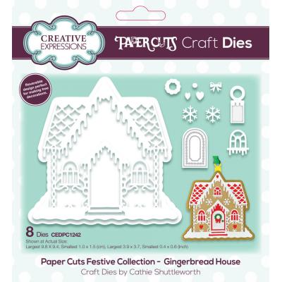 Creative Expressions Cathie Shuttleworth Paper Cuts - Festive Gingerbread House