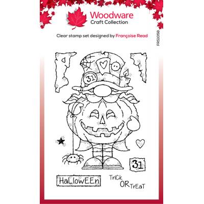 Creative Expressions Woodware Craft Collection Clear Stamp - Mad Hatter Gnome