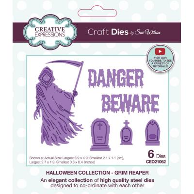 Creative Expressions Sue Wilson Craft Die - Halloween Grim Reaper