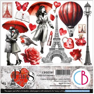 Ciao Bella Paris Je T'aime - Fussy Cut Pad