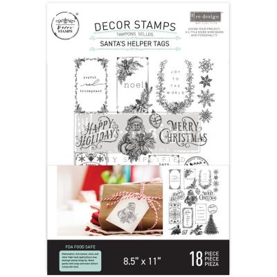 Re-Design with Prima Stempel - Santa's Helper Tags