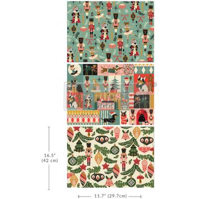 Prima Marketing Re-Design Decoupage Fiber Pack - Nutcracker Happiness