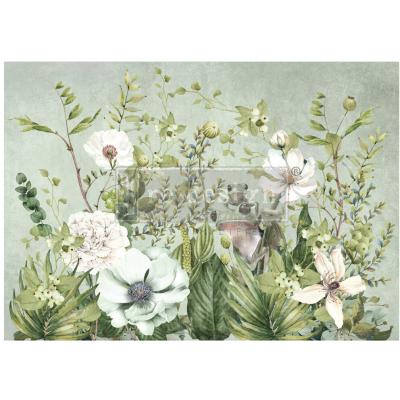 Prima Marketing Re-Design Decoupage Fiber - Froggy Meadow Greens