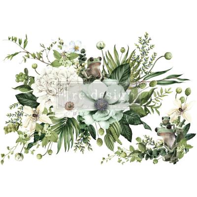 Prima Marketing Re-Design Decor Transfers - Froggy Meadow Greens