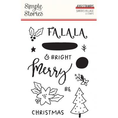 Simple Stories Santa's Village - Stamps