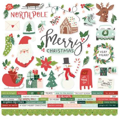 Simple Stories Santa's Village - Cardstock Stickers