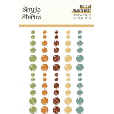 Simple Stories Cider & Donuts - Glitter Enamel Dots