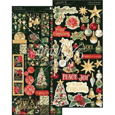 Graphic 45 Merry & Bright - Cardstock Sticker Set