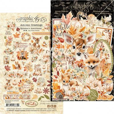 Graphic 45 Autumn Greetings - Ephemera Assortment