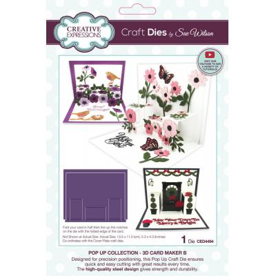 Creative Expressions Sue Wilson Craft Die - Pop Up 3D Card Maker B