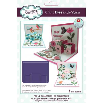 Creative Expressions Sue Wilson Craft Die - Pop Up 3D Card Maker