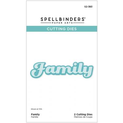 Spellbinders Etched Dies - Family