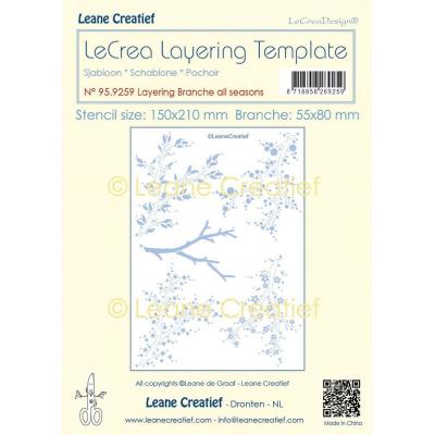 Leane Creatief Stencil - Layering Branches All Seasons