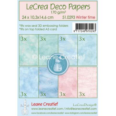 Leane Creatief LeCrea Deco Paper - Winter Time