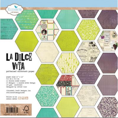 Elizabeth Craft Designs La Dolce Vita - Patterned Cardstock Paper