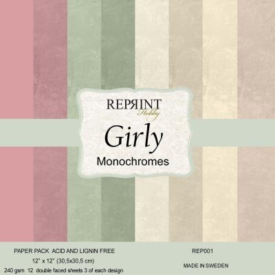 Reprint Paper Pack Girly - Cardstock