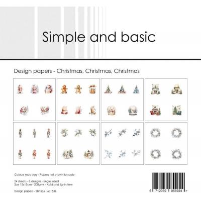 Simple and Basic Paper Pack - Christmas, Christmas, Christmas