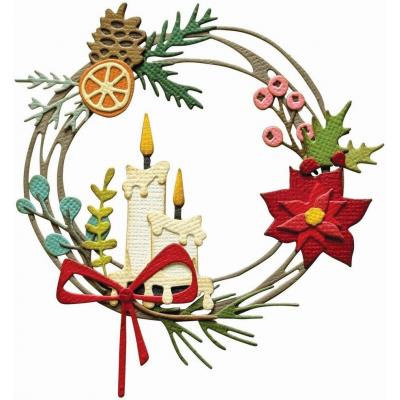 Sizzix Thinlits Tim Holtz Die - Vault Festive Wreath