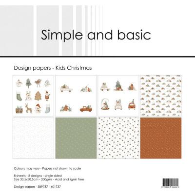 Simple and Basic Paper Pack - Kids Christmas