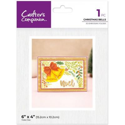 Crafter's Companion Partial 3D Embossing Folders - Christmas Bells