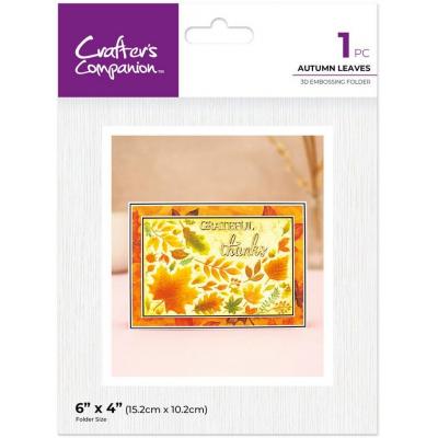 Crafter's Companion Partial 3D Embossing Folders - Autumn Leaves