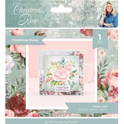 Crafter's Companion Christmas Rose Embossingfolder - Christmas Roses