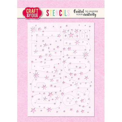 Craft & You Design Stencil  - Stars