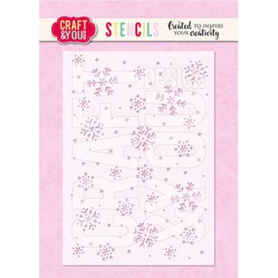 Craft & You Design Stencil  - Snowflakes