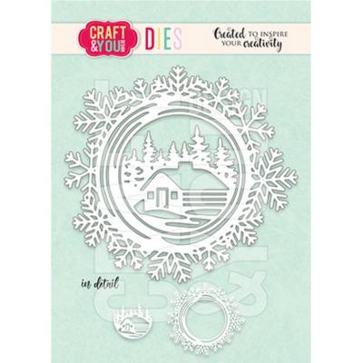 Craft & You Design Dies - Snowflakes Frame