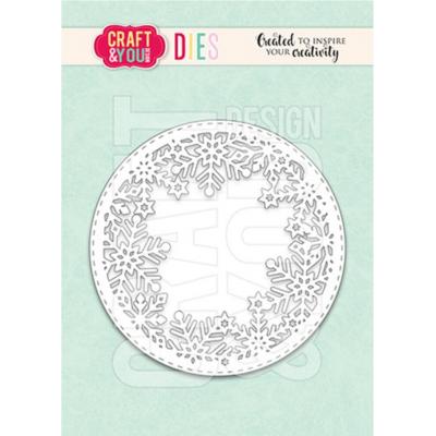 Craft & You Design Dies - Round Snowflakes Frame