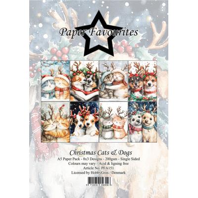 Paper Favourites Paper Pad - Christmas Cats & Dogs