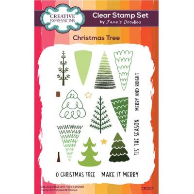 Creative Expressions Jane's Doodles Stempel - Christmas Tree