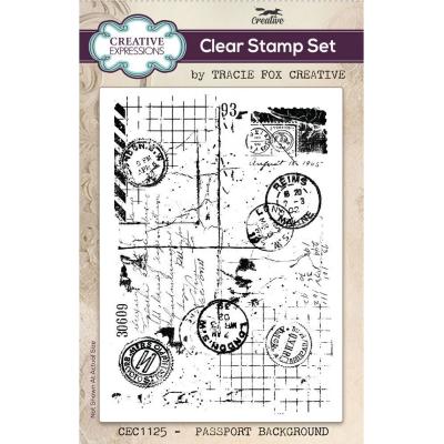 Creative Expressions Tracie Fox Stempel - Passport Background