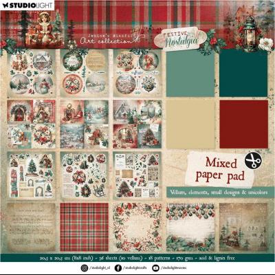 StudioLight Mixed Paper Pad - Festive Nostalgia