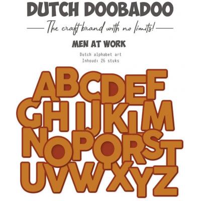 Dutch Doobadoo Die Cuts - Alphabet Art Men at Work