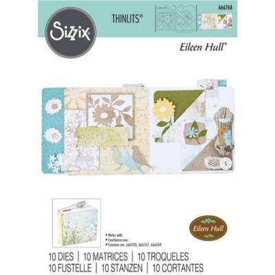 Sizzix Thinlits by Eileen Hull Die - Floral Pocket and Paperclips