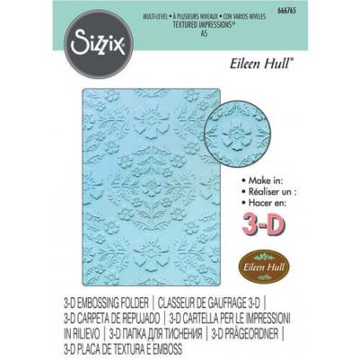 Sizzix Multi-Level Textured Impressions by Eileen Hull - Floral Damask