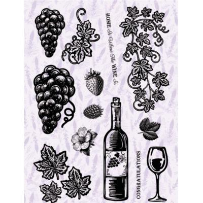 Dawn Bibby Provencal Stempel - Wine & Vines