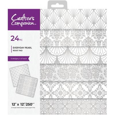 Crafter's Companion Resist Paper Pad - Everyday Pearl