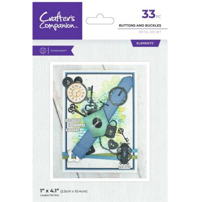 Crafter's Companion Metal Dies - Buttons and Buckles