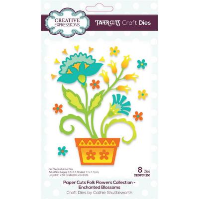 Creative Expressions Cathie Shuttleworth Paper Cuts Craft Dies - Enchanted Blossoms