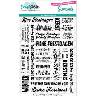 CarlijnDesign Stempel - Vakjes Kerst (NL)