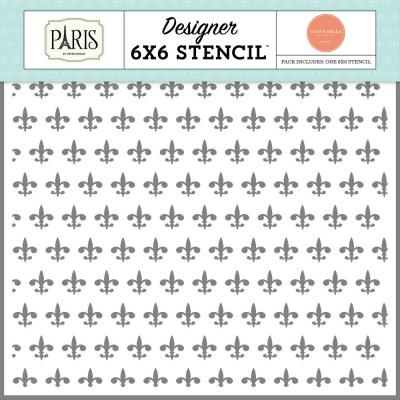 Carta Bella Paris Stencil - Fleur De Lis