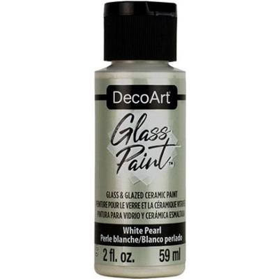 DecoArt Glass Paint - White Pearl