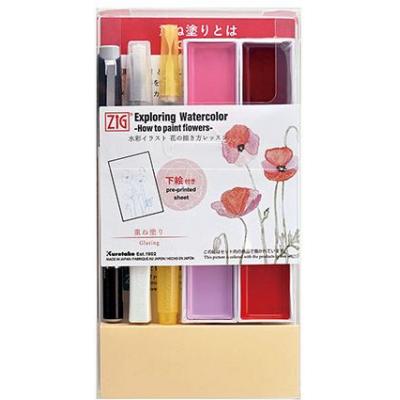 ZIG How to Paint Flowers Kit 1 - Glazing