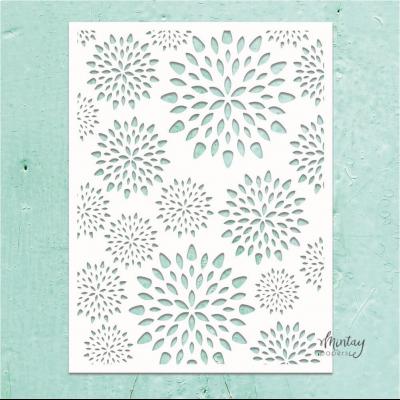 Mintay Papers Kreativa Stencil - Aster Flowers