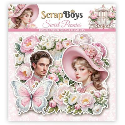 ScrapBoys Sweet Peonies - Die Cut Elements