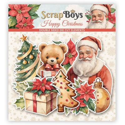 ScrapBoys Happy Christmas - Die Cut Elements