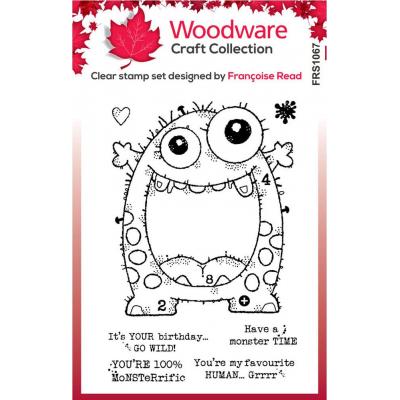 Creative Expressions Woodware Stempel - Huge Monster